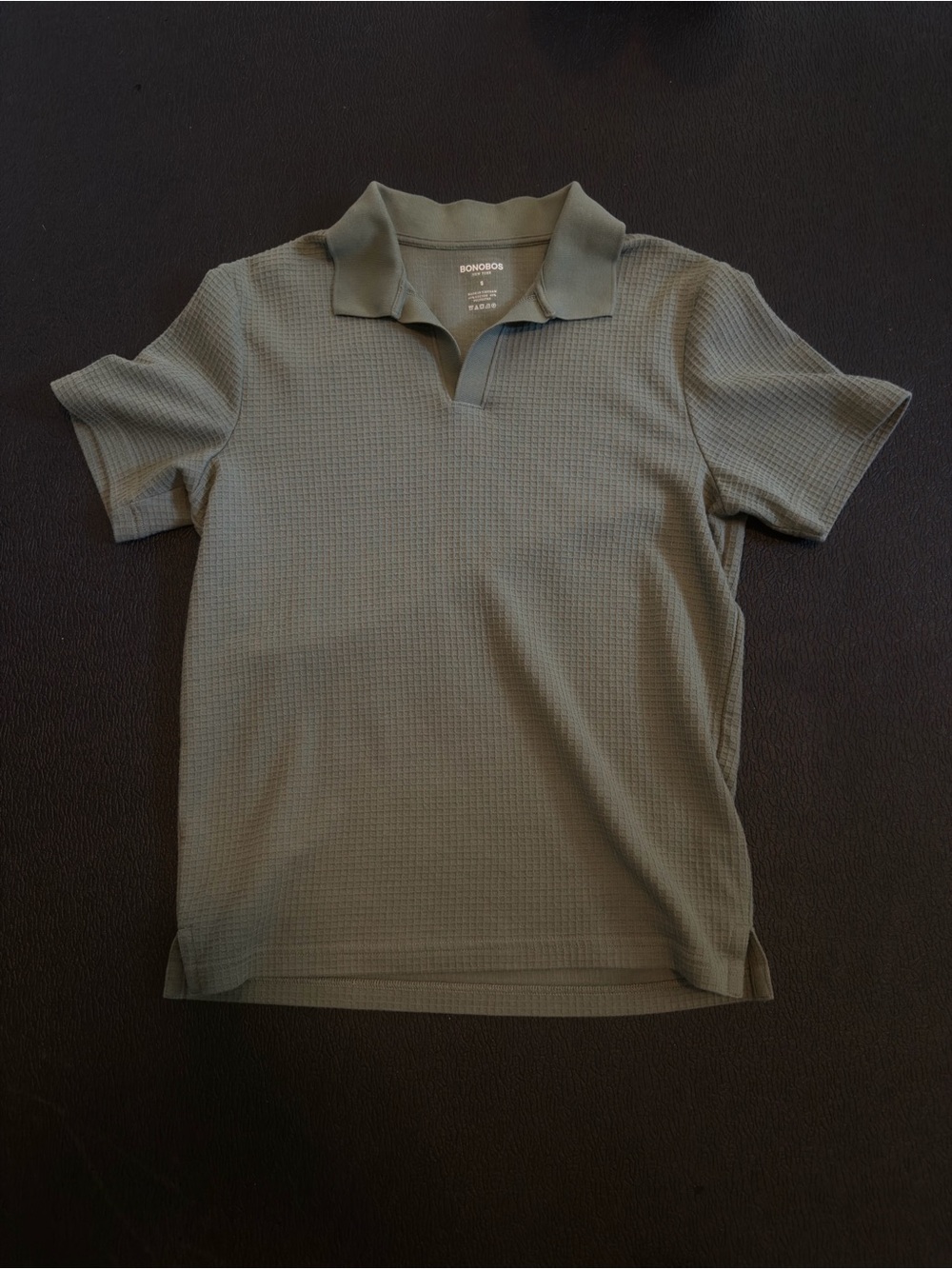 Bonobos Men's Olive Waffle Polo